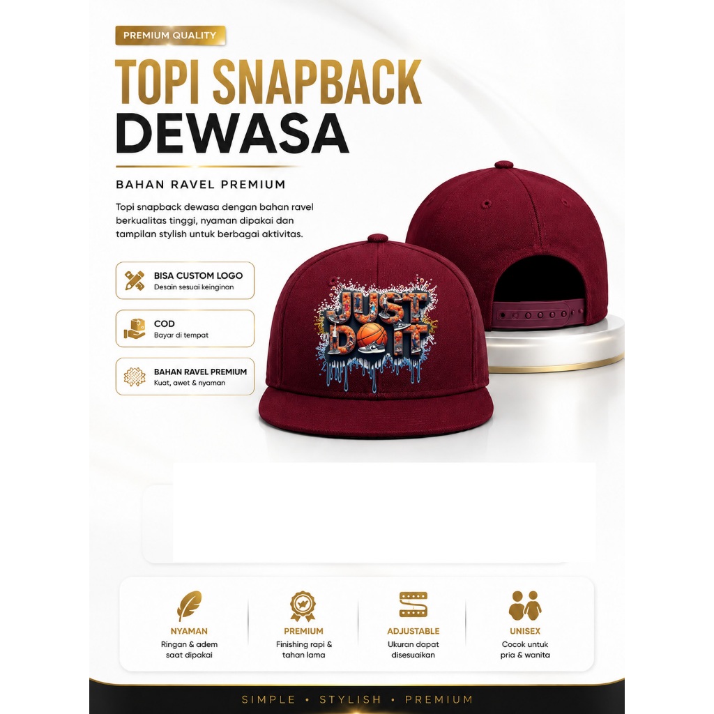 SY-Topi Snapback Hiphop Basketball Unisex Pria Hiphop Wanita Hiphop