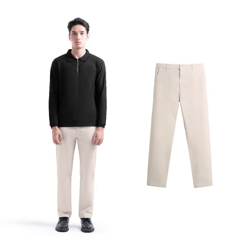 Celana chino celanstudio cream preloved