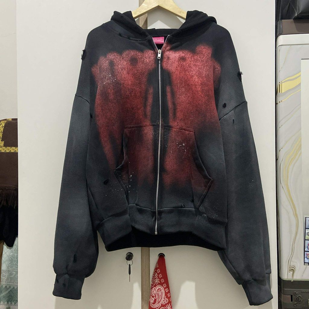 MORTEILS HOODIE DECONST BLACK XL