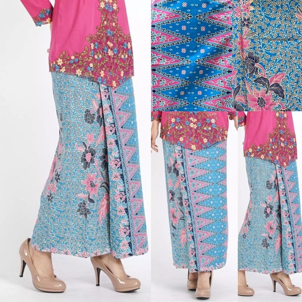 Rok tumpal betawi pucuk rebung motif bunga//Rok tumpal betawi//Rok tumpal batik//rok tumpal