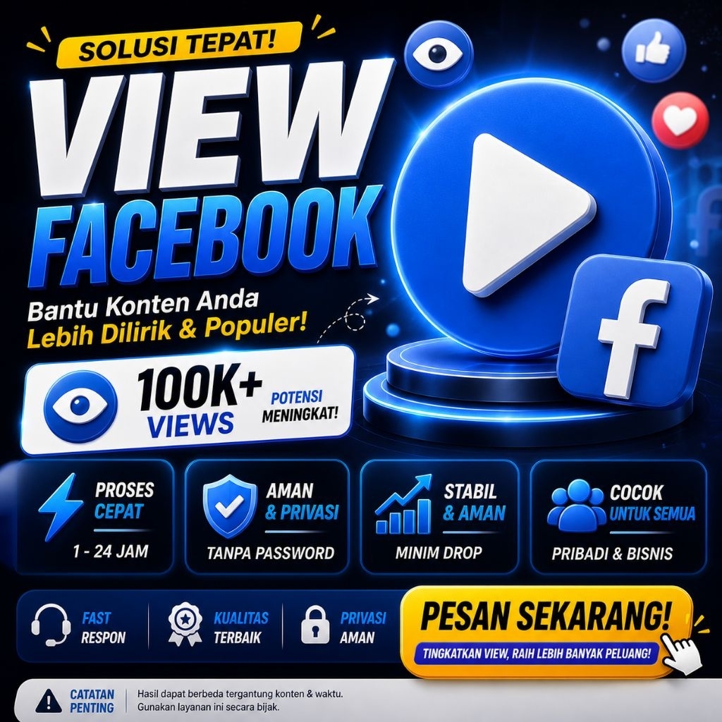 View Views Viewers Viwers Tayangan Facebook Reel Reels Murah Bergaransi Permanen