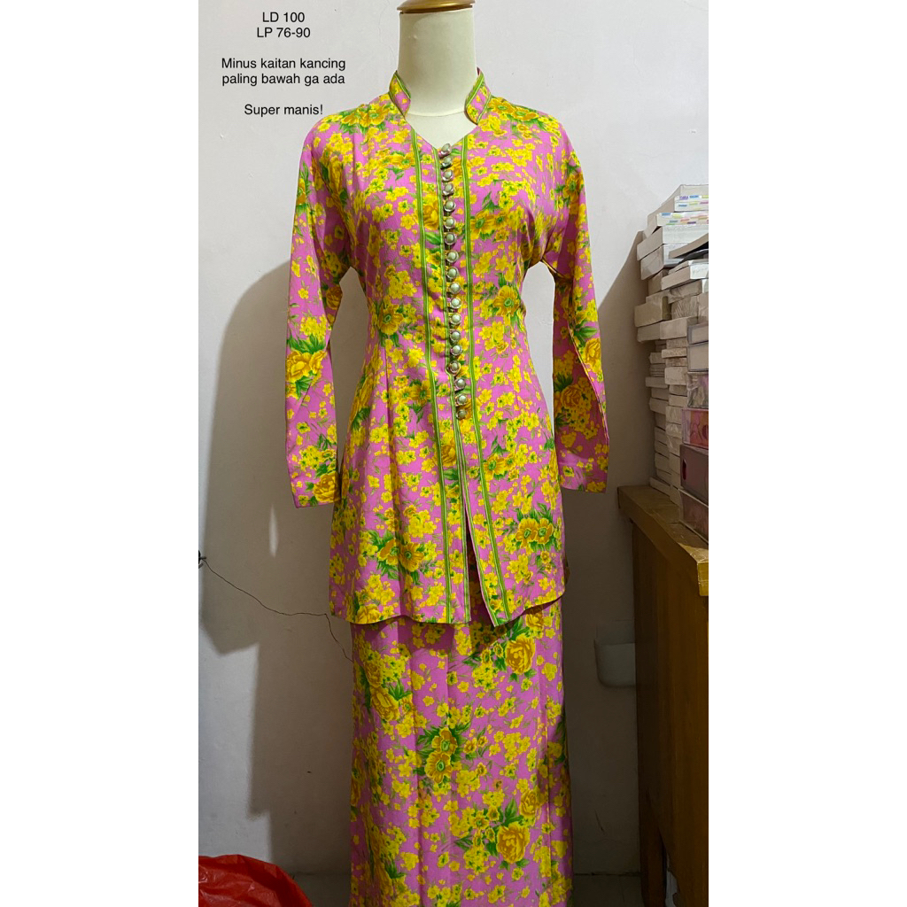[TERMURAH] Kebaya Encim Preloved Mantan Jumbo Acara Kondangan Pesta Lamaran Wisuda LD Besar Big Size