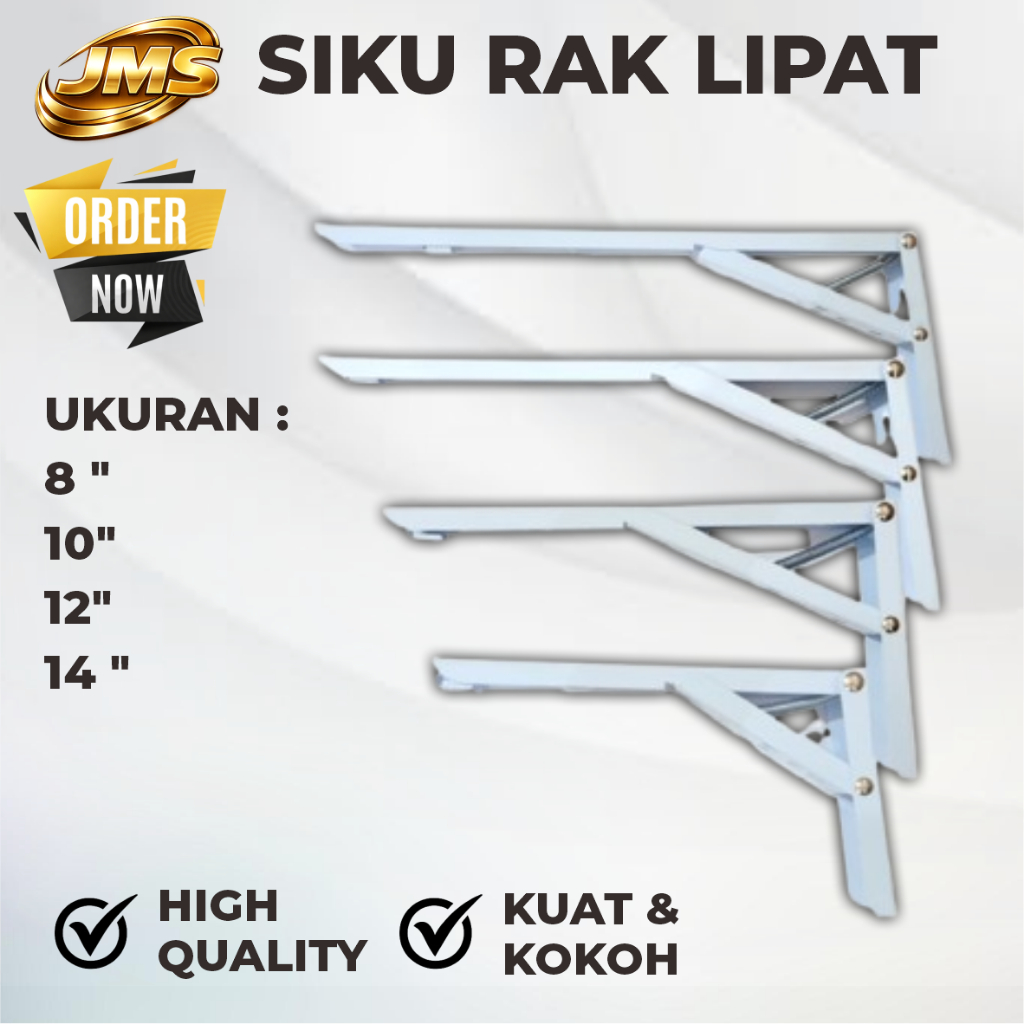 Siku Rak Lipat / Siku Rak Lipat Dinding Tebal / Bracket Siku Rak Lipat / Siku Rak Lipat Kuat KOKOH