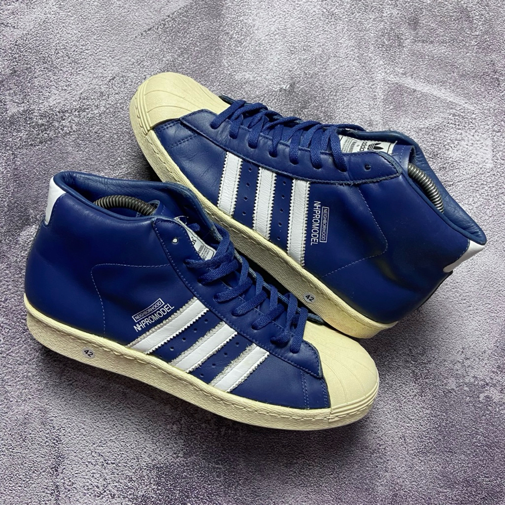 [Size 42] Rare Adidas Originals Superstar x Neighborhood Pro Model Blue White Second Kondisi Mulus N