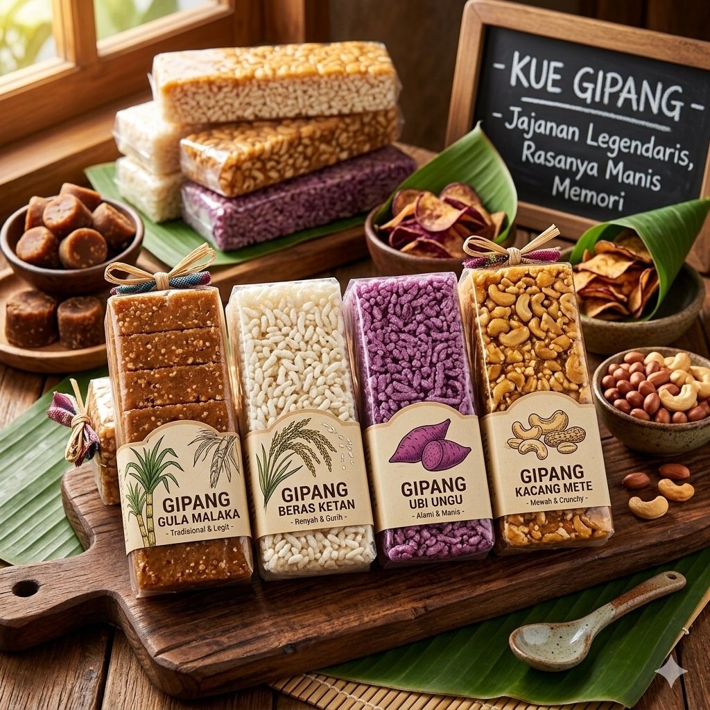 Kue gipang kemasan plastik khas serang Banten