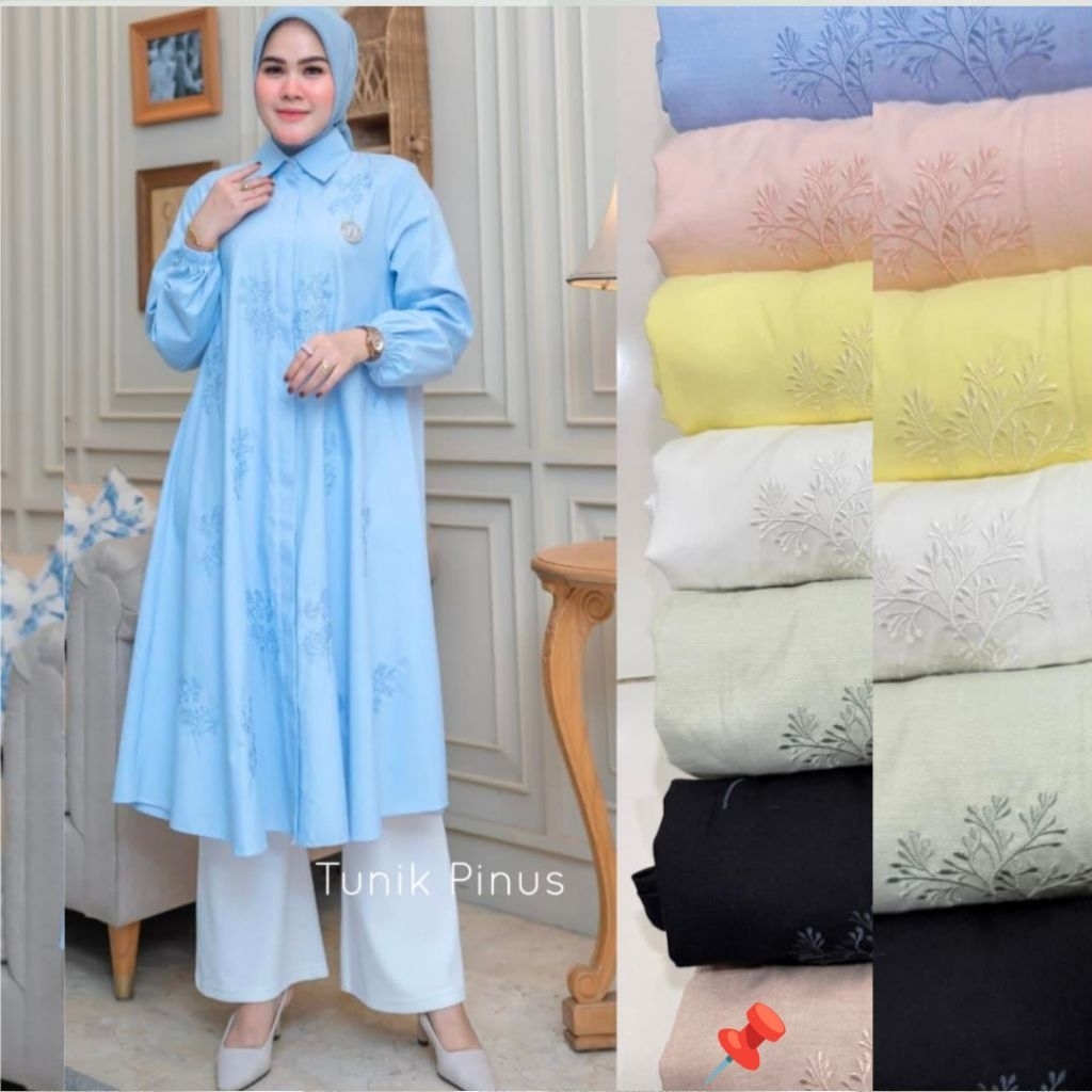 Tunik Winody Pinus Tunik Wanita Busui Casual Kerja