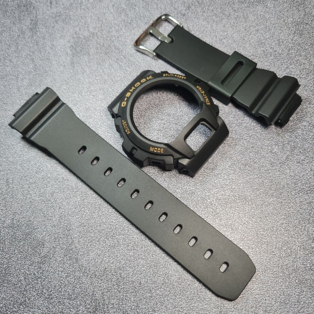 BNB BEZEL N STRAP GSHOCK G-SHOCK DW6900 DW-6900 DW6600 BLACK GOLD