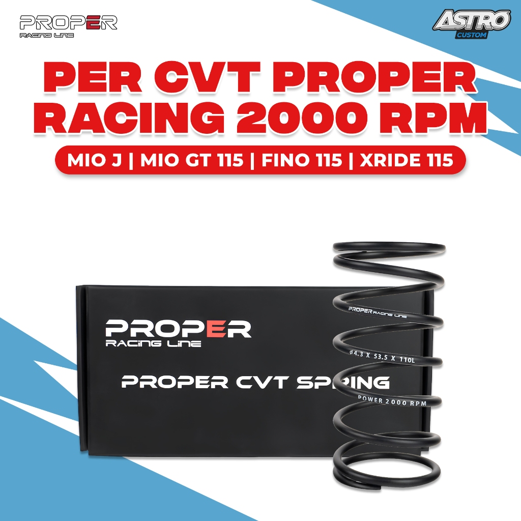 Proper Per CVT 2000 RPM Mio Fino Soul GT J X-Ride 115 Racing Line Spring Pulley Upgrade CVT