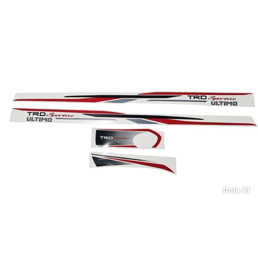 stiker body + ban serep rush trd ultimo black - original model presisi  waterproof dan Tahan matahar