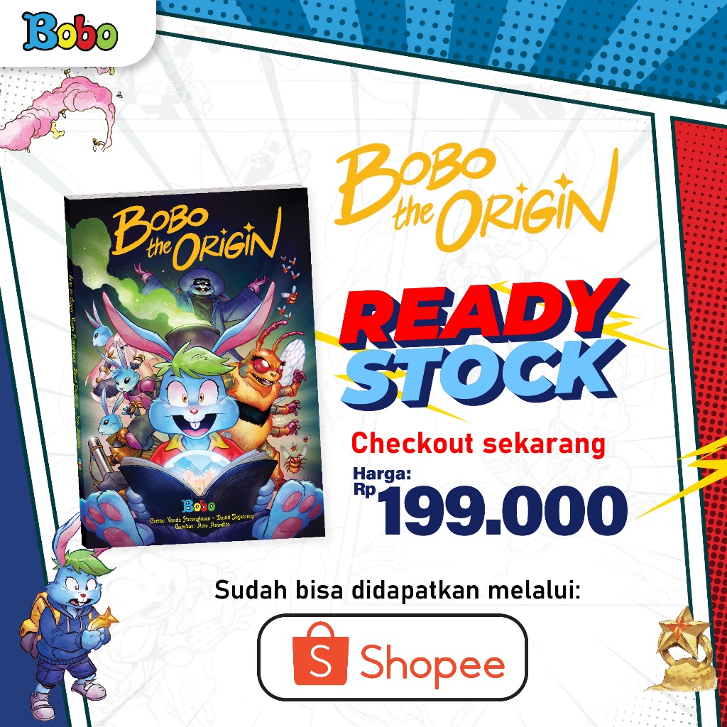 (Non PO) Bobo The Origin – Buku Komik Kisah Asal Usul Bobo  - Full Color - Edukatif & Seru