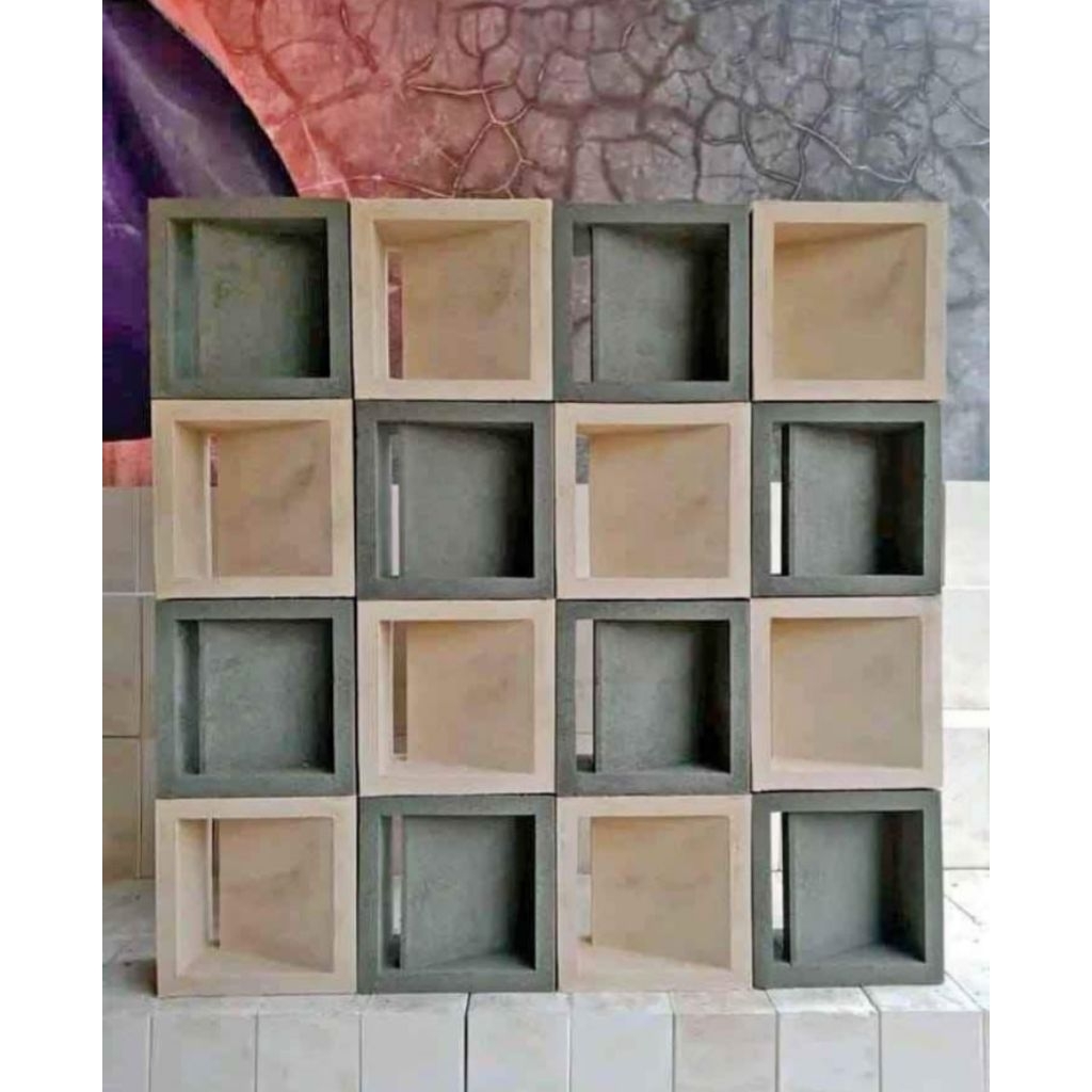 Roster Beton Lubang Angin Dinding Rumah Minimalis Kuat Tebal