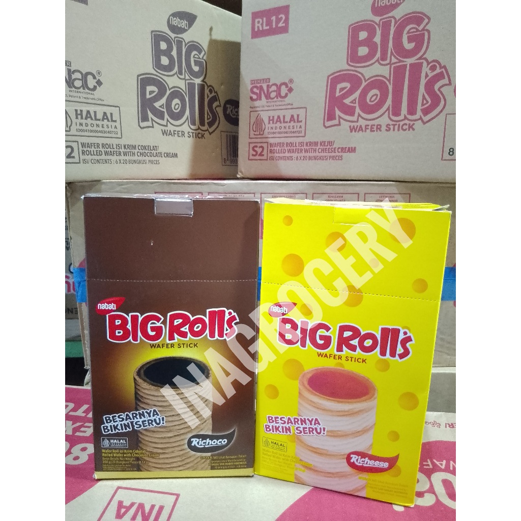 NABATI BIG ROLLS WAFER STICK BOX DUS