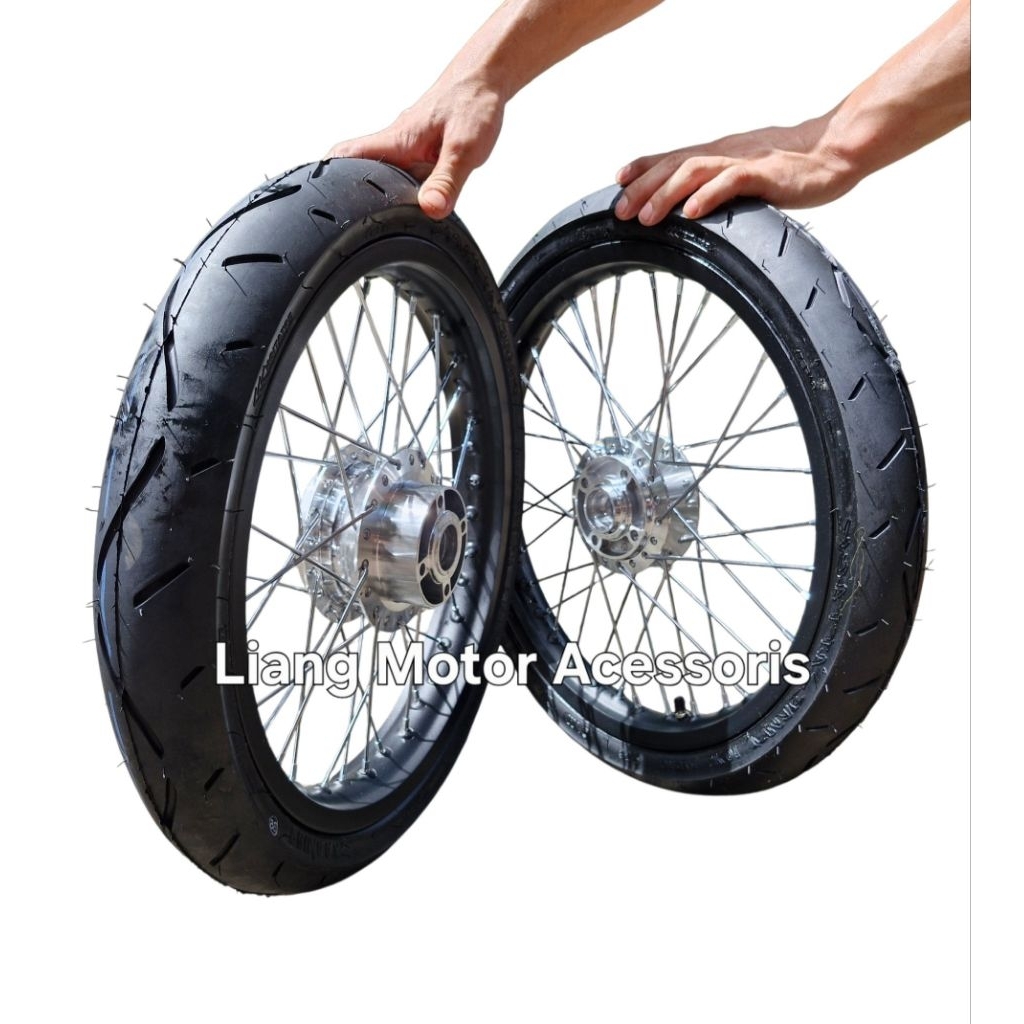 Sepaket Velg Tromol Set Jari2 Plus Ban - Yamaha Tiara / Tiara 125Z / Tiara 125ZR / Tiara S