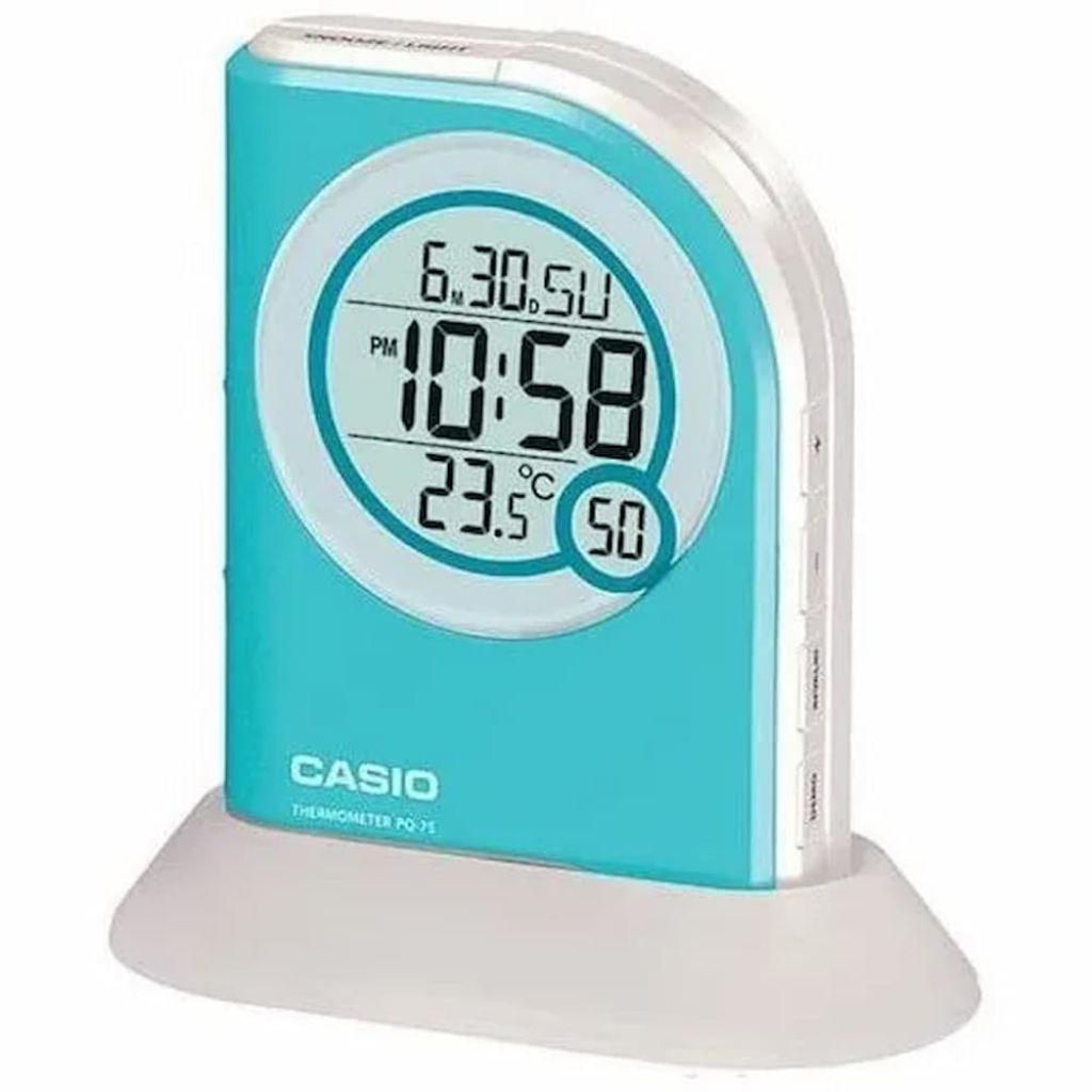 Jam Weker Digital Casio Auto Led Torch Pq-75