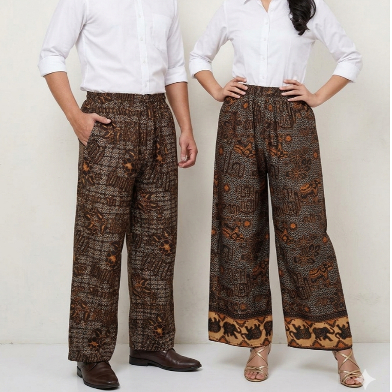 Celana Kulot Batik Aksara