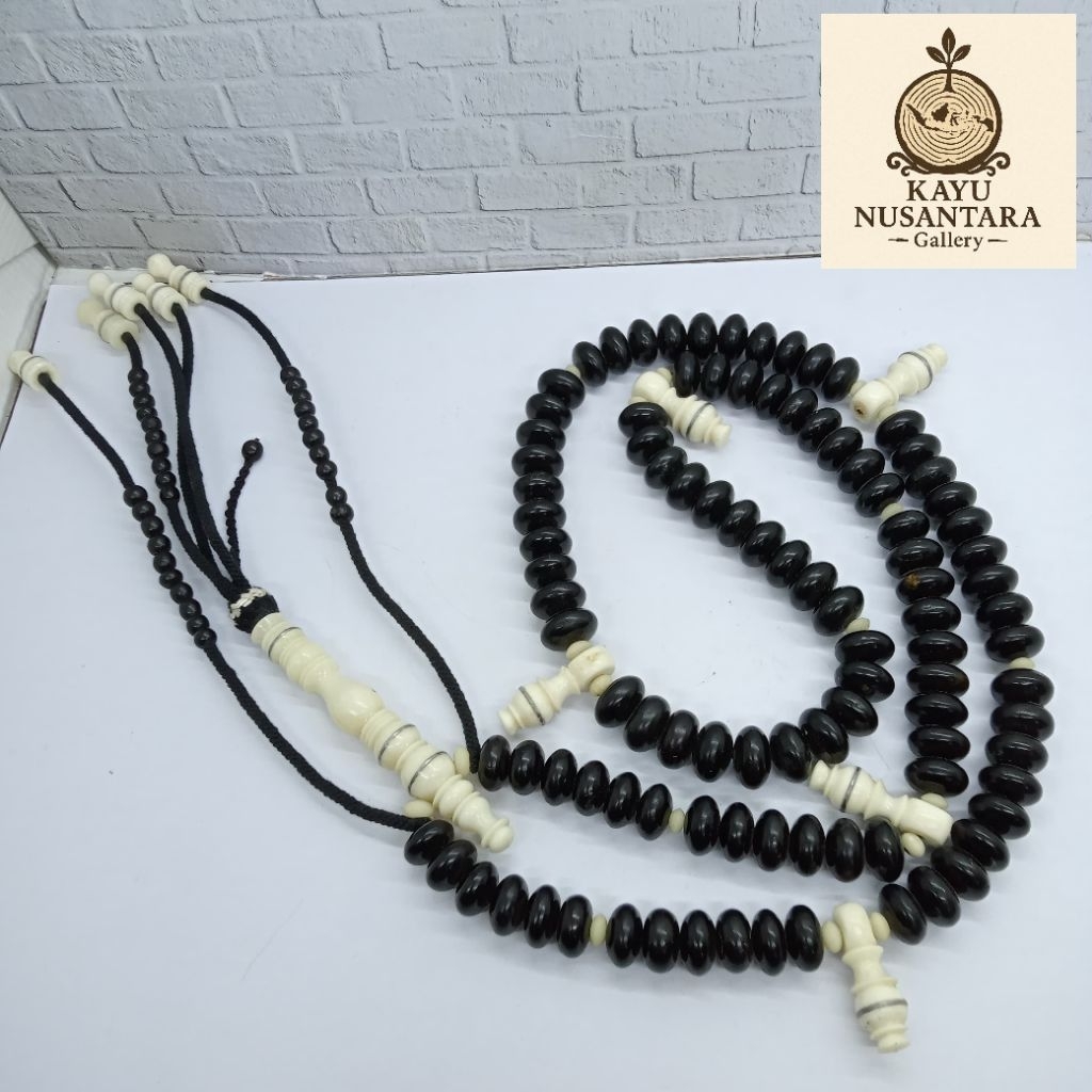Tasbih tijani user black kombinasi tulang Cs16