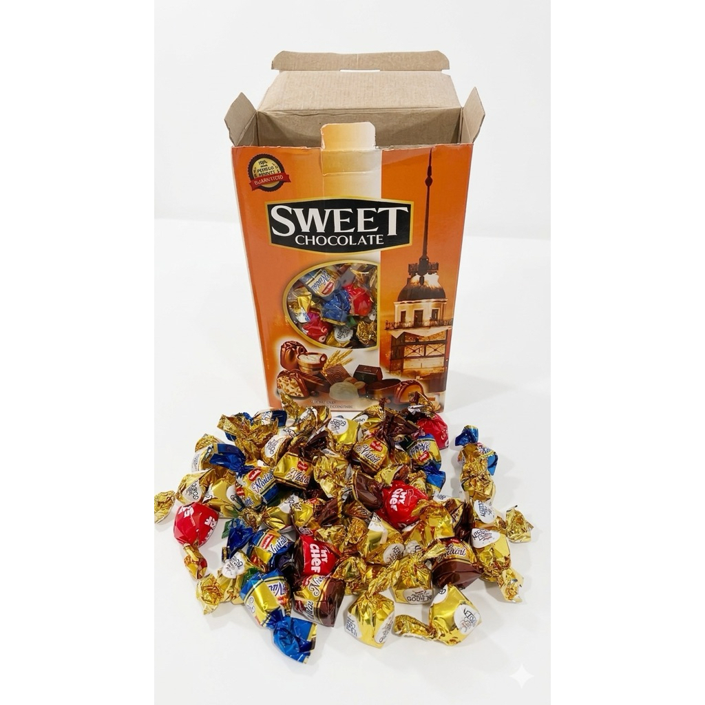 Coklat Turkye Truffle Tatlidiller Mix - Coklat 1kg, 500r, 250gr, 100gr