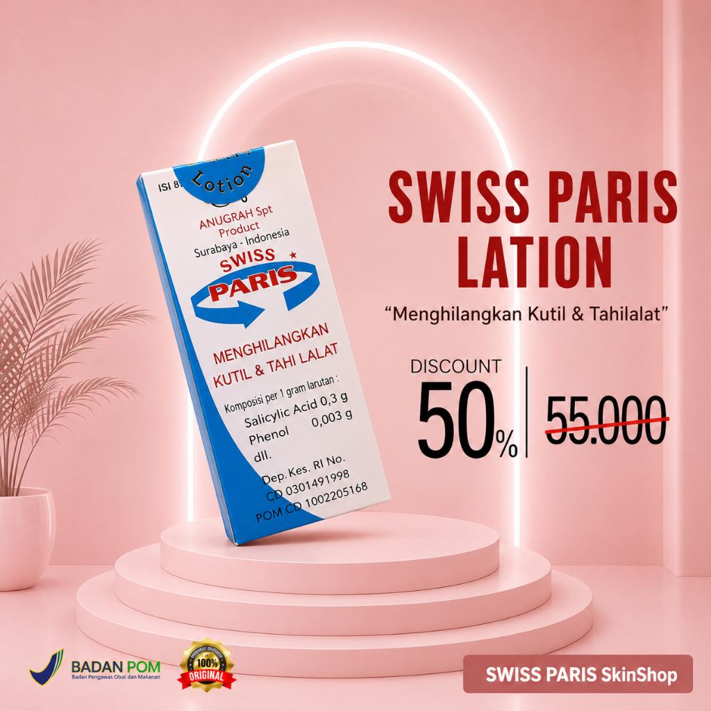 Swiss Paris Lotion Penghilang Kutil & Tahi Lalat – Aman Tanpa Operasi