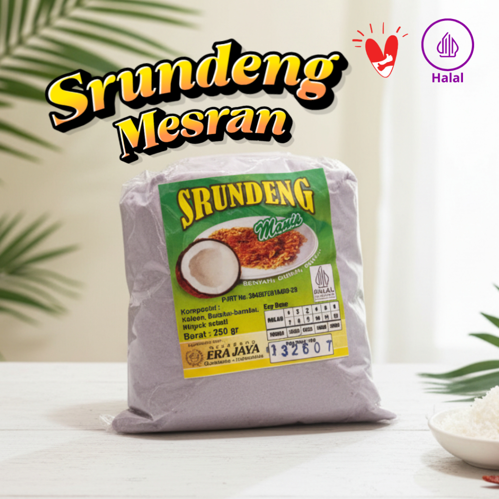 Serundeng Kelapa solo manis pedas Era Jaya 250 gram