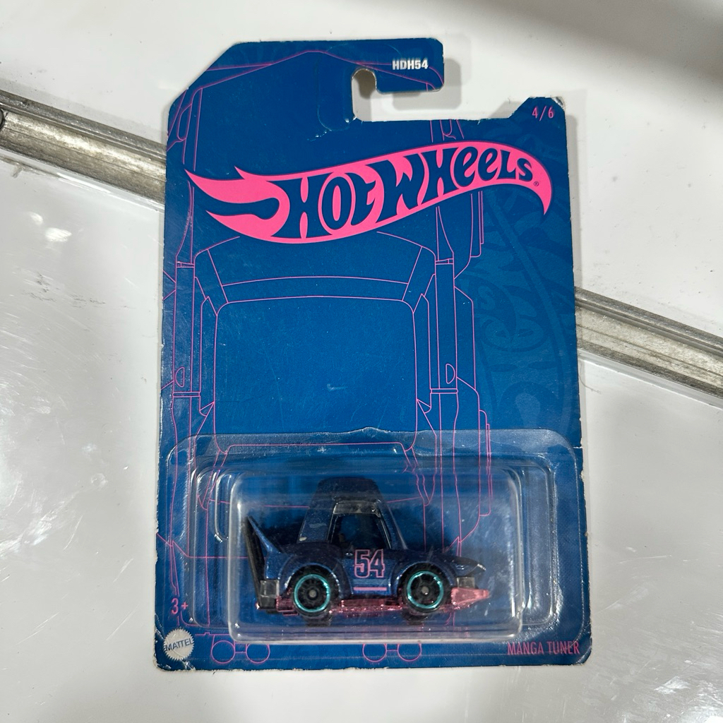 Hot Wheels Manga Tuner Neon Blue Pink Diecast 1:64