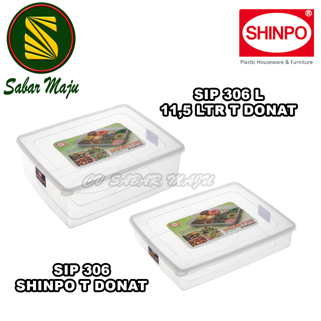 Tempat Donat, Kotak Donat BPA Free 306, 306 L Shinpo
