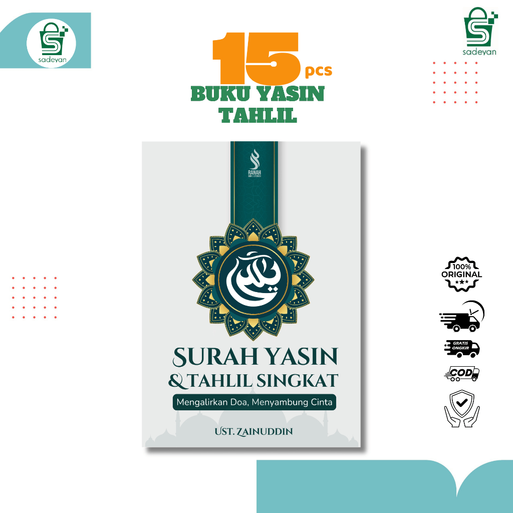 PAKET YASINAN 15 BUKU YASIN TAHLIL LENGKAP TAWASUL ZIARAH KUBUR BUKAN CUSTOM