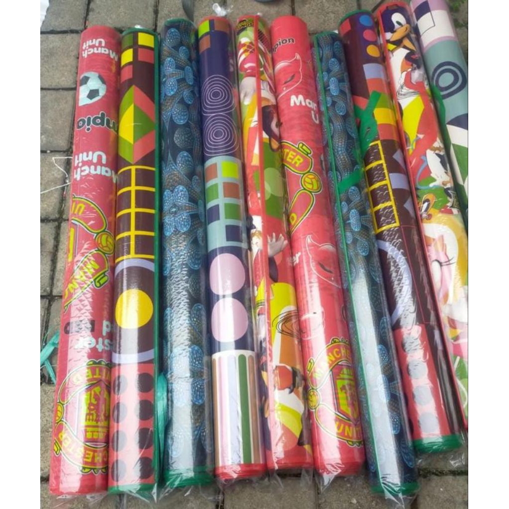 karpet plastik spoon karakter tebal / tikar plastik UK 120x140cm / alas lantai