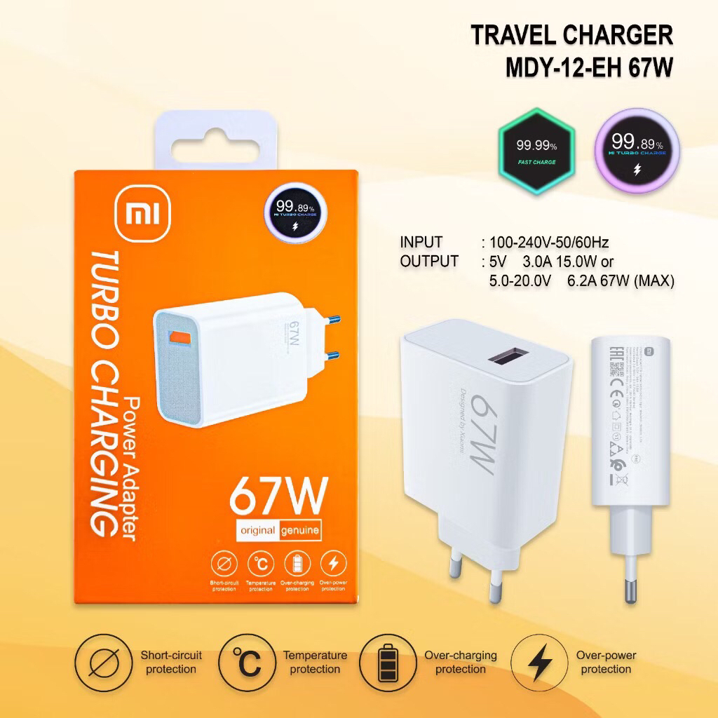 Charger Batok Xiaomi Mi9 67W MDY-12-EH Turbo Fast Original