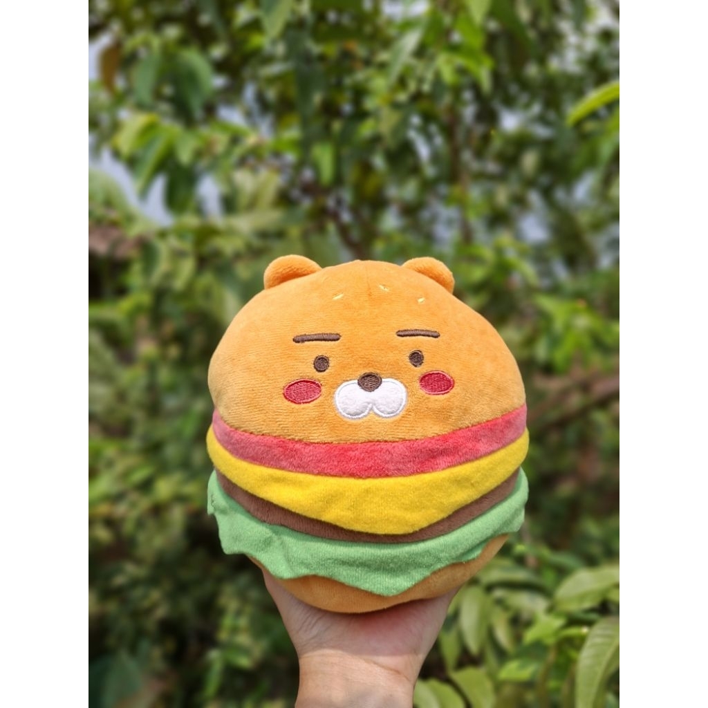KAKAO FRIENDS - Beach Pub Hamburger Ryan Reversible Plush Toy