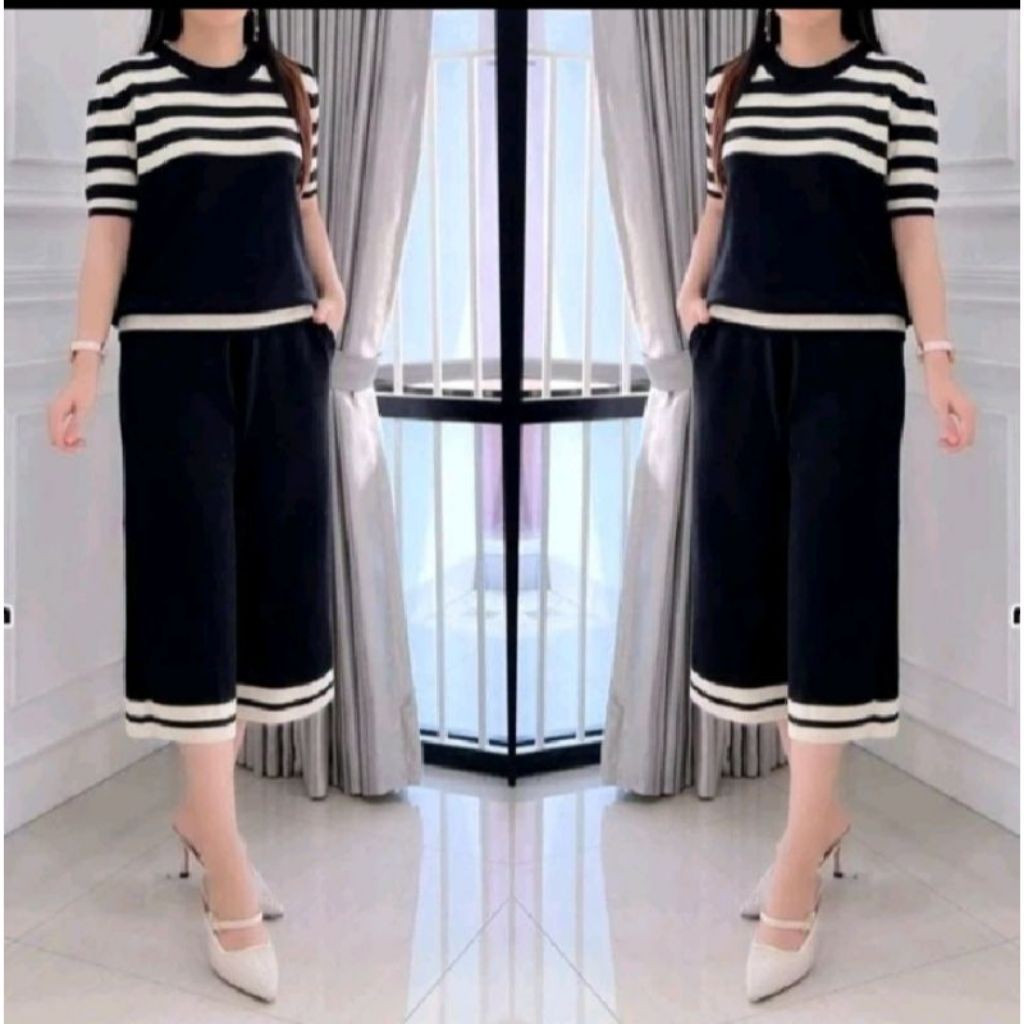 mazfa - Set Rajut Catterine / Import Sallur Super Premium / Rajut Wanita / Setelan Rajut Wanita Leng