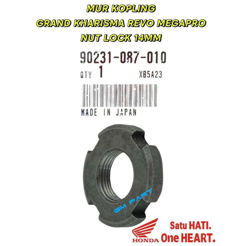 Mur Kopling Grand Kharisma Revo Megapro 14MM 90231-087-010 Nut Lock