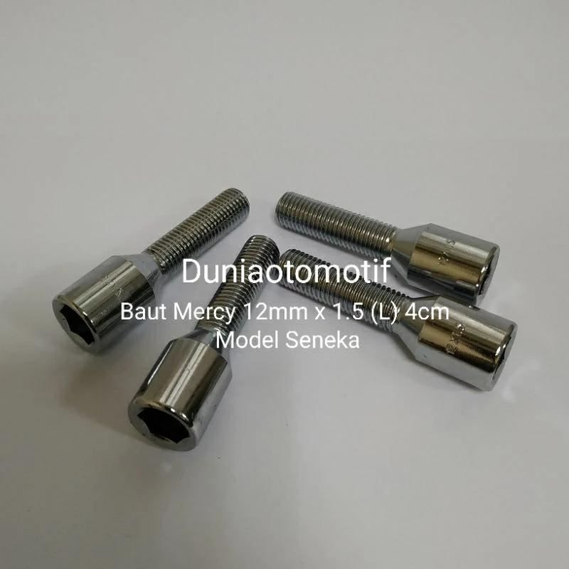 Baut Roda Mercy Kepala Seneka 12MM X 1.5 Panjang