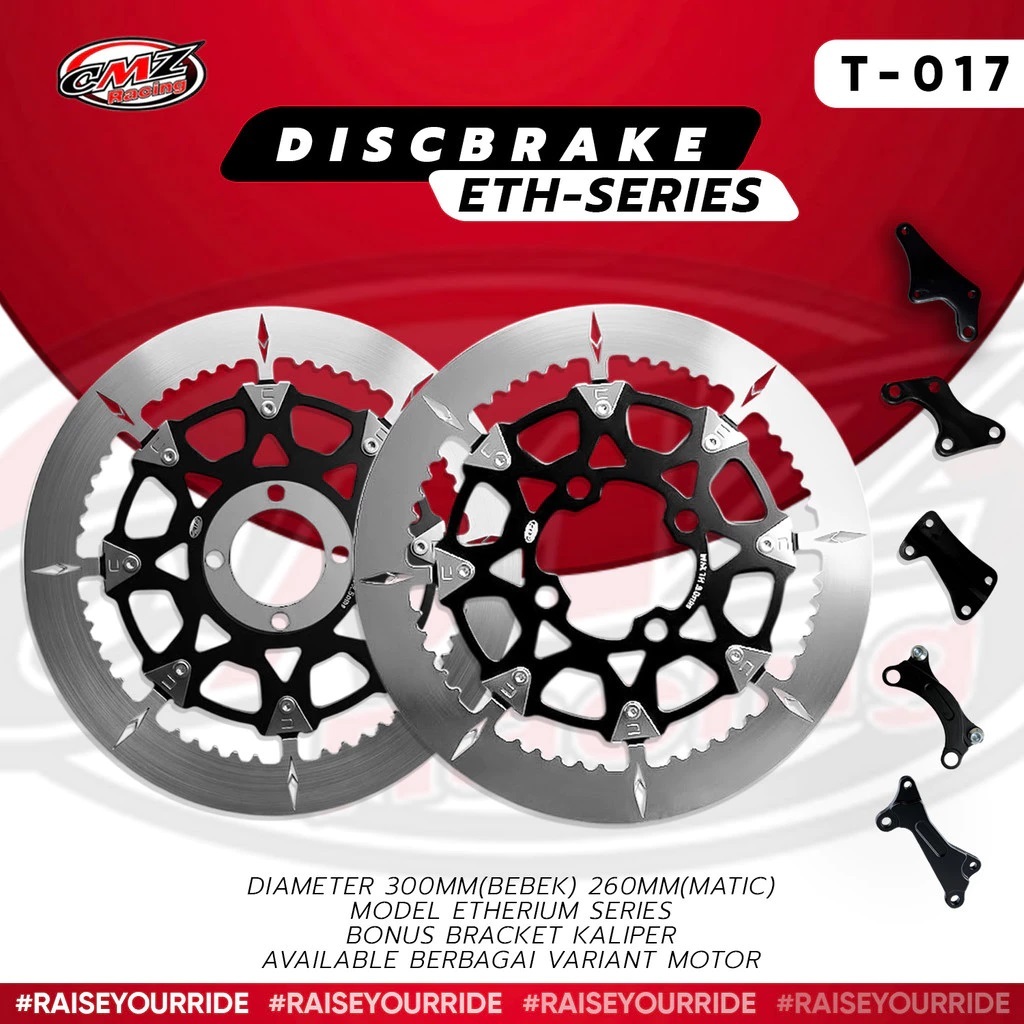 DISC 017 - Disc Cakram Buta Racing 260mm 300mm Piringan Cakram Variasi Beat Vario Scoopy Mio Soul Ju