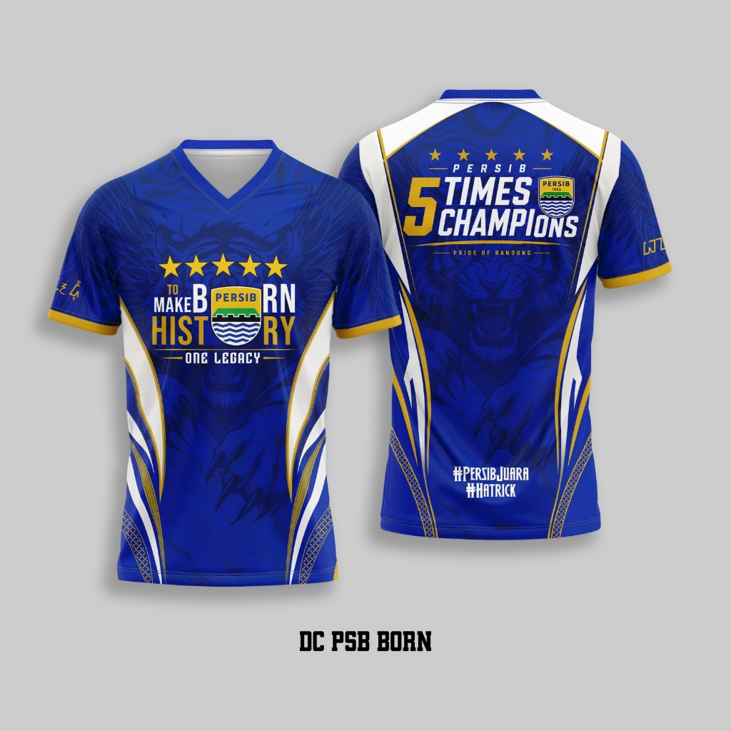 Jersey Harian/Olahraga Dryfit FullPrint Persib Hatrick Champ (DC PSB BORN)