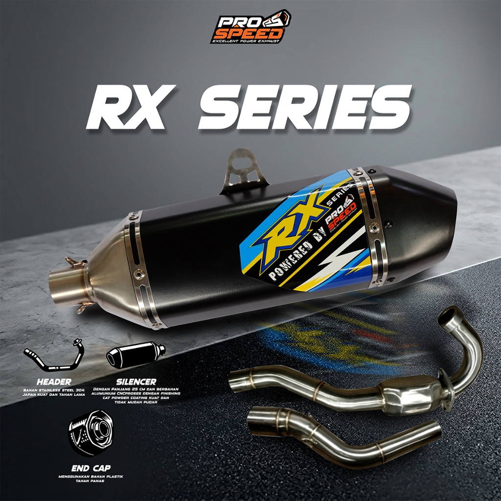 Prospeed Exhaust Knalpot Racing KLX 150 Bore UP 180 RX Series Prospeed