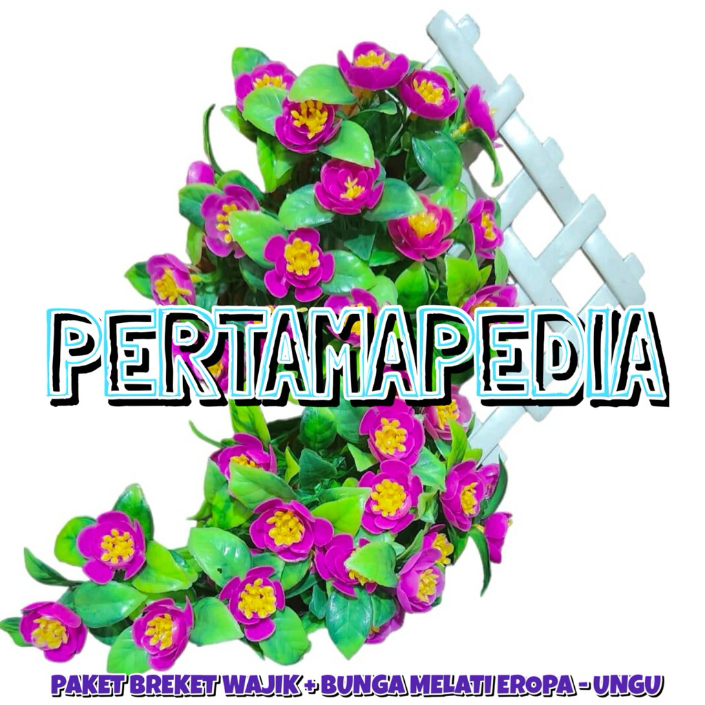 C5 PAKET BREKET BUNGA MELATI EROPA/ Bunga Plastik/ Daun Rambat Plastik/ Daun Plastik / Rumput Plasti