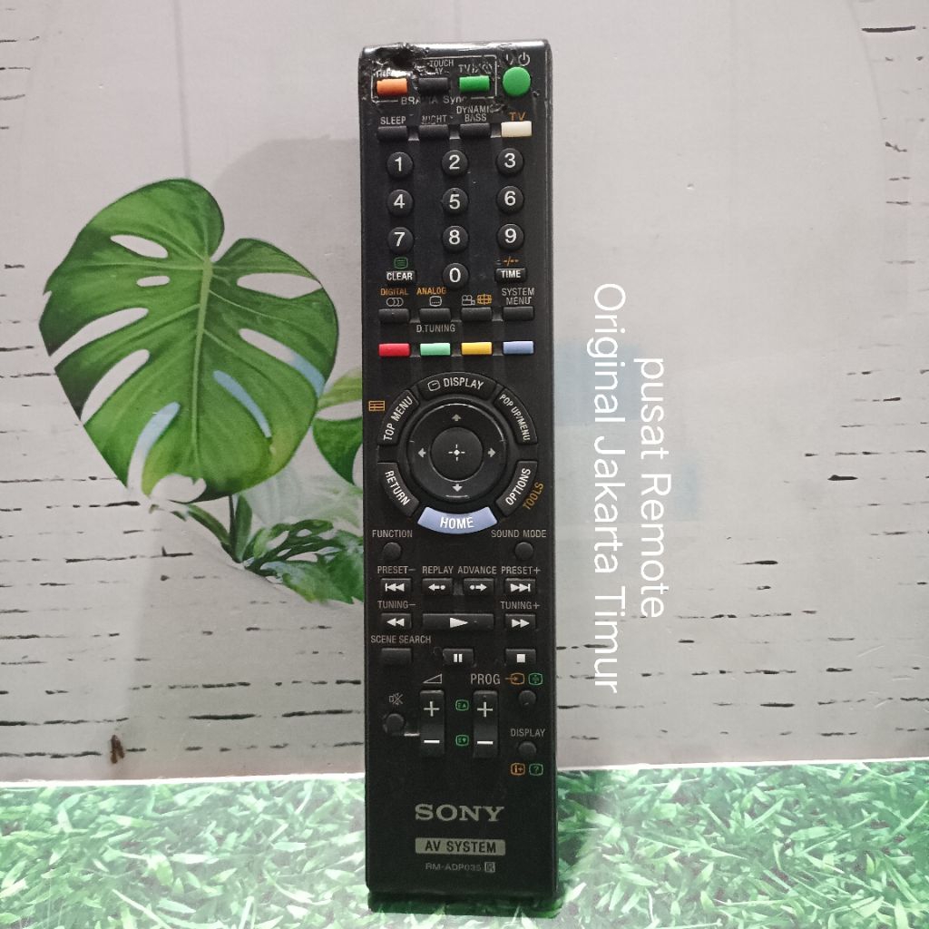 REMOTE REMOT AUDIO AV SYSTEM SONY RM-ADP035 ORIGINAL ASLI