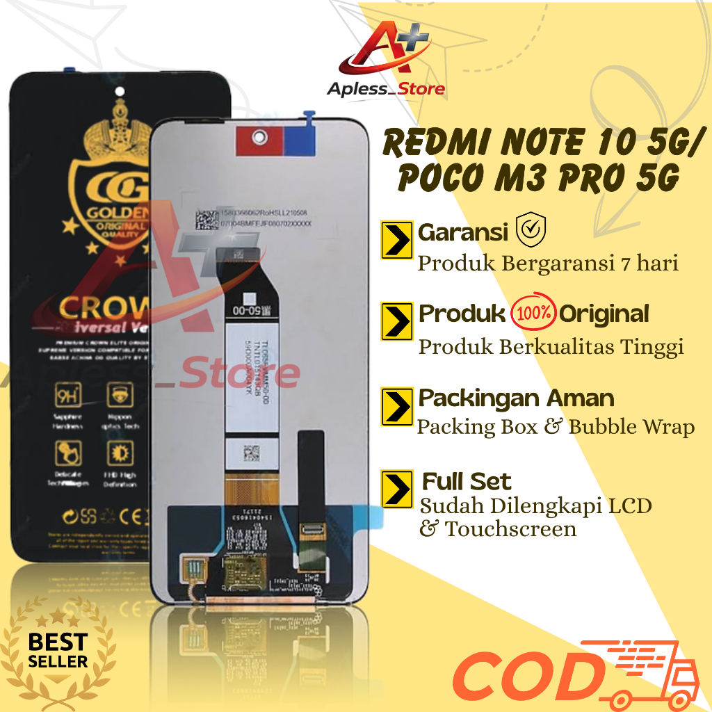 LCD TOUCHSCREEN XIAOMI REDMI NOTE 10 5G / POCOPHONE M3 PRO 5G / LCD POCO M3 PRO 5G