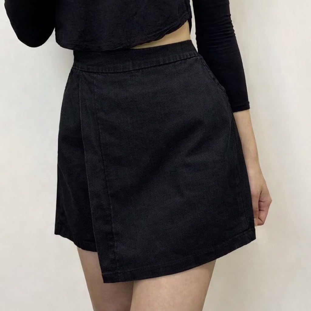 Rok Celana Jeans Wanita Korean Style || Rok celana Pendek Jeans Wanita