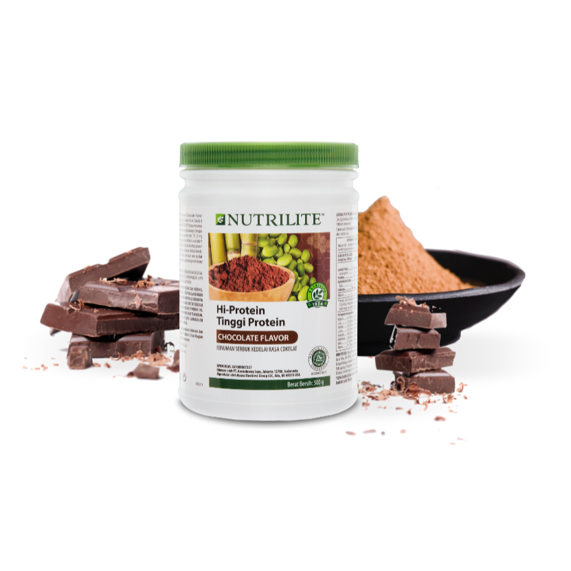 Nutrilite Hi-Protein Chocolate Amway susu protein