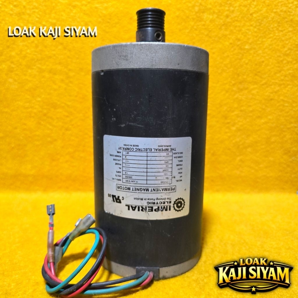 Generator Listrik Dinamo Motor DC Imperial Electric Permanent Magnet Odong-Odong DIY Project