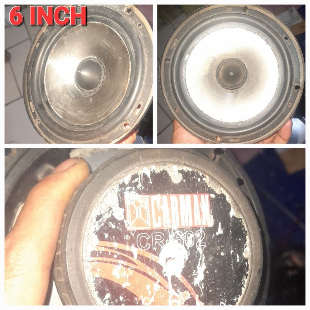satuan/biji speaker 6Inch 4ohm bagus normal