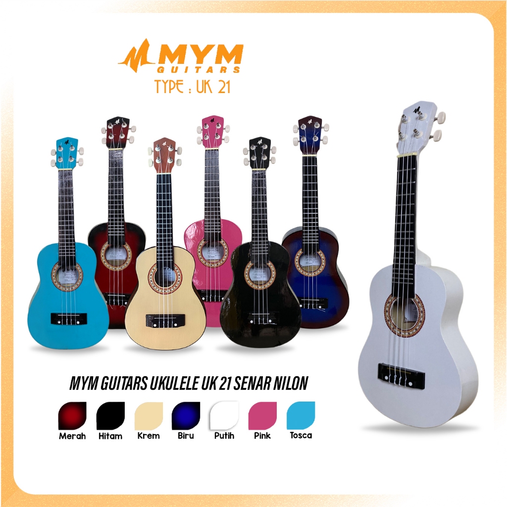 MYM UK 21 Ukulele kayu custom Senar 3