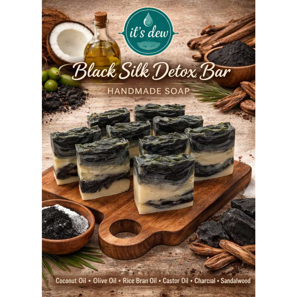 It's dew - Handmade Souvenir Soap / BLACK SILK DETOX BAR