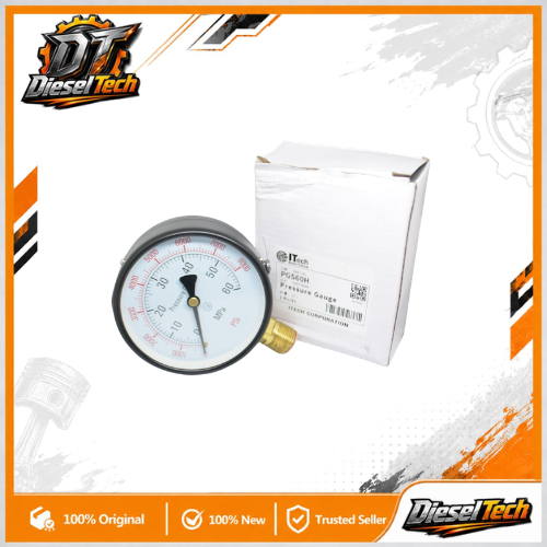 Meteran Pengukur Tekanan Tester Nosel Nozel PGS60H - Pressure Gauge Nozzle Tester 60 MPA 8000 PSI