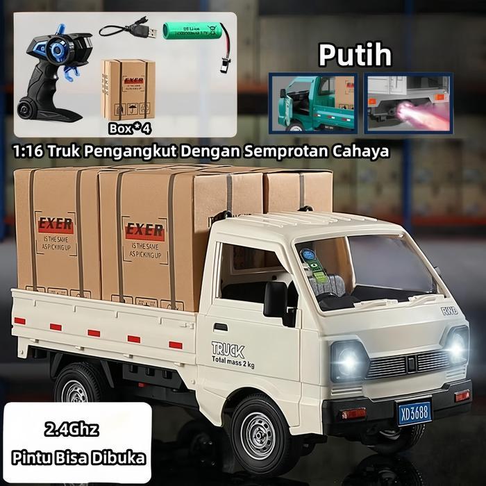 RC MOBIL REMOTE CONTROL BOX CARGO RC CAR PICK UP & BOX 1:16 SUZUKI 5A 890 /119  Mainan Rc Mini Bus T