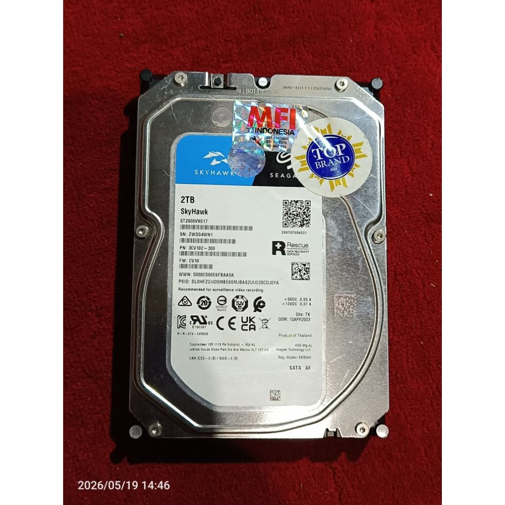 Hardisk SKYHAWK 2TB  Seagate MFI