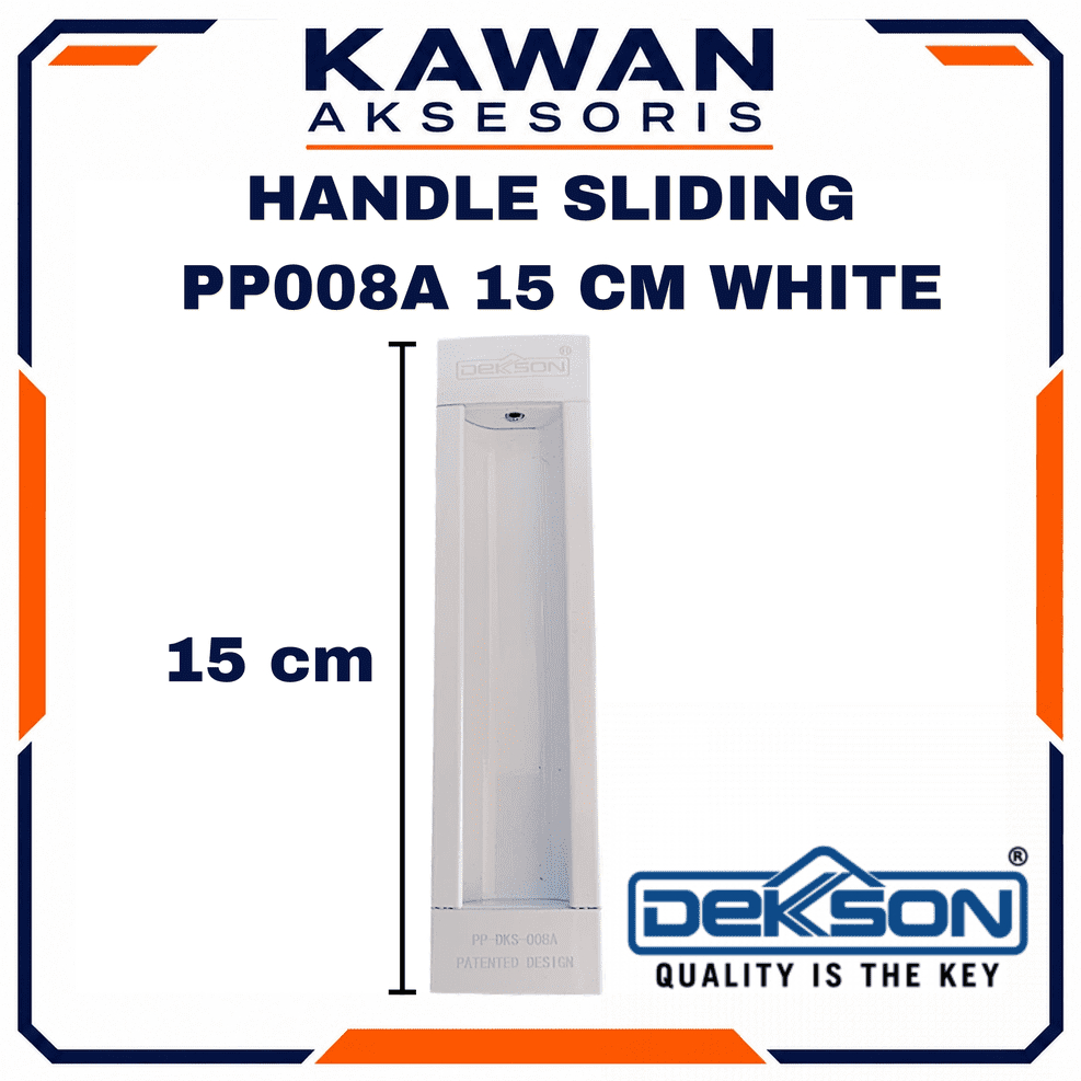 Handle Sliding Dekson PP008A 15 CM Putih