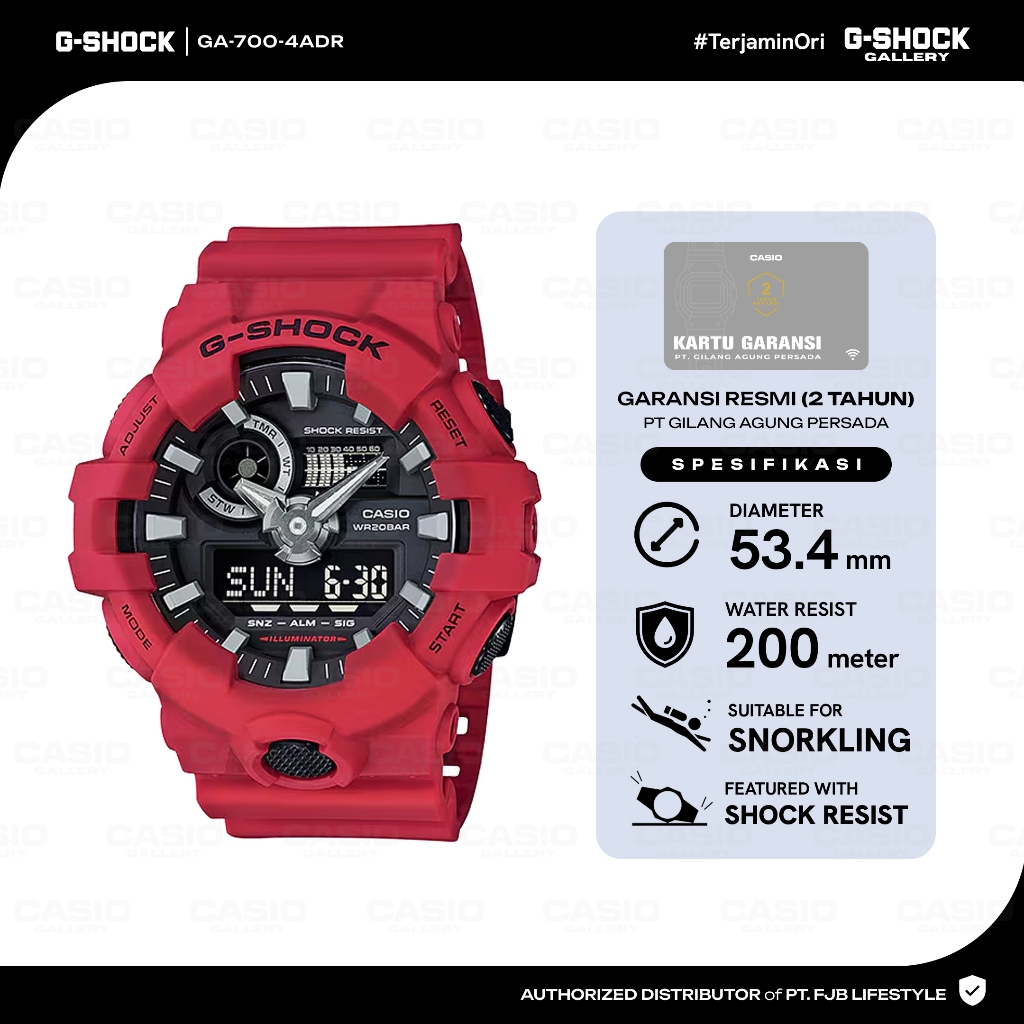 G-Shock Jam Tangan Original GA-700-4ADR