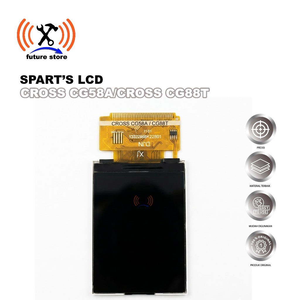 SPART'S LCD CINA 15-12365-22801 ORIGINAL - LCD PENGGANTI CROSS CG58A / CROSS CG88T UNTUK SERVICE HP